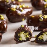 Chocolates with dill and pistachios of Aegina