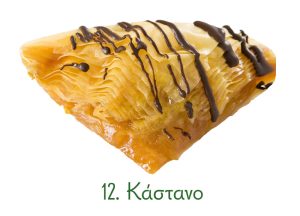 τρίγωνα σιροπιαστά, γλυκά Ανατολής, σιροπιαστά γλυκά, γλυκά κιλού, κάστανο